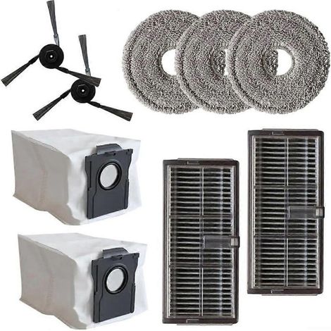 Pièces de rechange pour aspirateur robot MOVA P50 Pro Ultra : brosse latérale, filtre HEPA, lingette de nettoyage et sac à poussière (1/5)