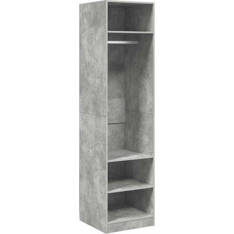 Maison Exclusive - Armadio Grigio Cemento 50x50x200 cm in Legno Multistrato