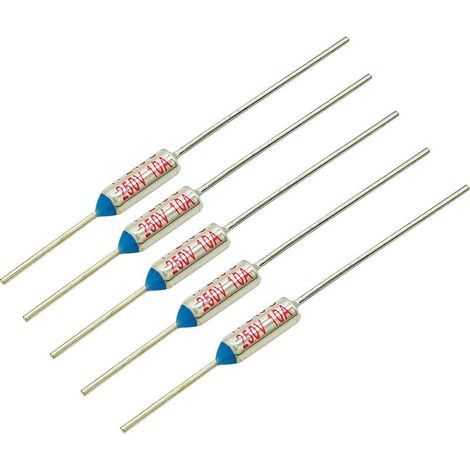 Fusible thermique en métal série RY TF, 5 pièces, composants électroniques haute température 240 ℃, 10A 250V (1/5)