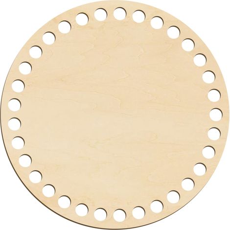 Fondo para bolso, redondo, 17 cm. Base para cesta. Fondo. Fondo. Círculo de madera contrachapada. (1/5)