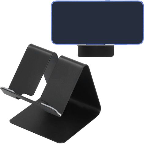 Tischständer aus Aluminiumlegierung für Mobiltelefone und Tablets, schwarz. (1/5)