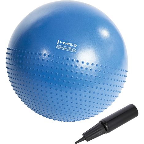 Pelota de gimnasio azul marino de 55 cm: antiexplosión y antideslizante (1/5)