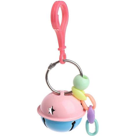 Jouets à mâcher pour perroquets, balançoire à clochettes métalliques colorées pour petits et moyens pinsons et canaris (1/4)