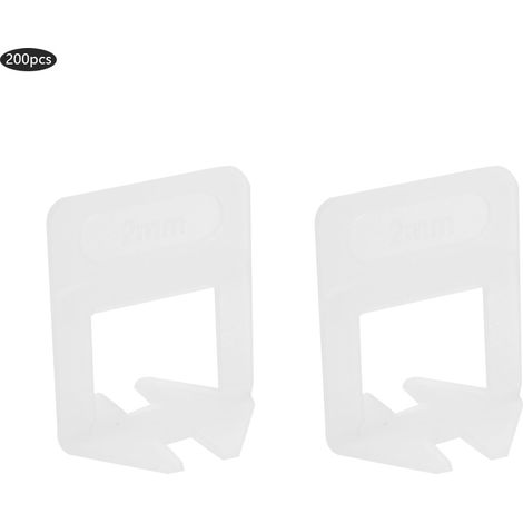 Kit de 200 clips de nivellement pour la pose de carrelage (2 mm) - Système domestique (1/5)
