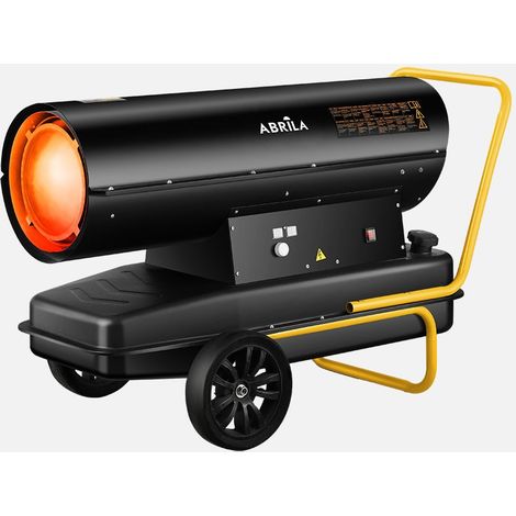 Buse chauffante diesel Alpine 80kW noir/jaune 68l