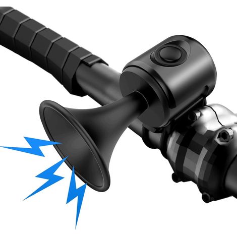 120 DB Velo Bell, IPX4 Waterproof Bike Horn, Electric MTB Bell, Electronic Horn, Road Bike Bell Suitable for 15 to 30 mm Handlebars, Bicycle Accessories, Easy Installation (1/5)