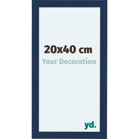 yd. - Cadre photo 20x40 - Bleu Fonce Patine - MDF - Como (1/5)