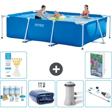 Rechteckiger Frame Pool - 300x200x75 cm - 7-teilig S165