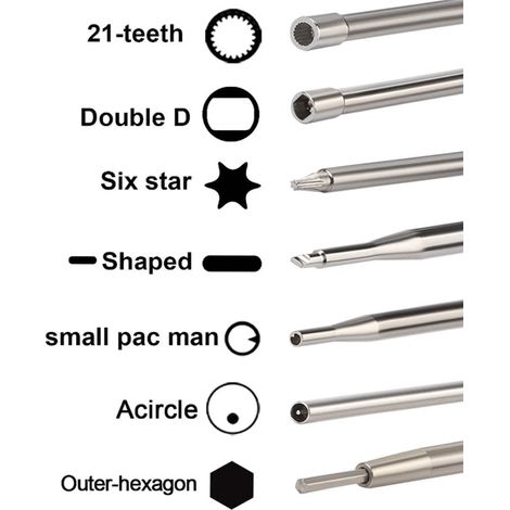 14-piece universal tool set for carburetor adjustment levers with oil hose--DTEKGAZ