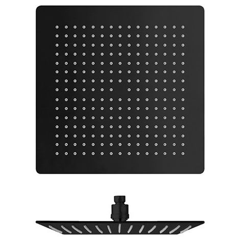 Pomme De Douche Sandwich Inox Carre Blackmat Robinetterie HYDROTHERAPIE - CRISTINA ONDYNA PD96313 (1/2)