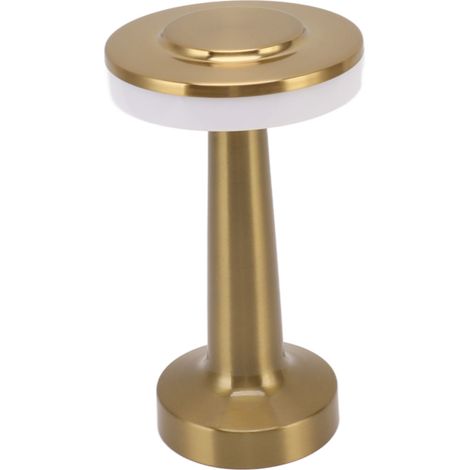 Lampe de Bureau Vintage Métal USB Rechargeable Lampe de Chevet Tactile Tricolore pour Bar KTV Hôtel Café (1/5)
