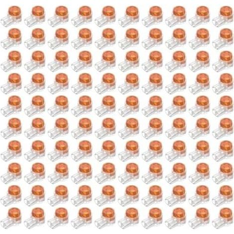 100 Stück wasserdichte Steckverbinder, harzgefüllte Kabelverbinder, Drahtklemmen für Garten- und Outdoor-Rasenroboter FLITI (1/4)
