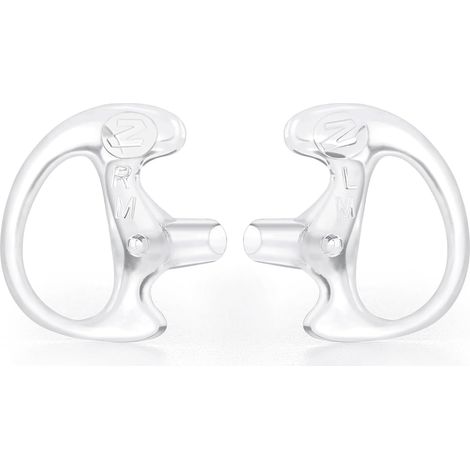 Paquete de 8 pares de almohadillas de silicona de repuesto para auriculares inalámbricos bidireccionales con tubo de bobina de audio, compatibles con Motorola/Kenwood, transparentes. (1/5)