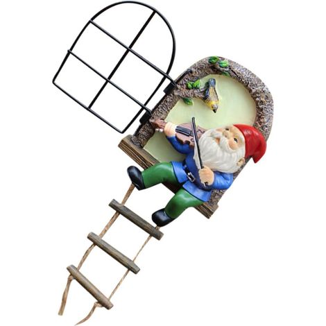 Gartenzwerg Figur aus Kunstharz mit niedlichem Design Nicht