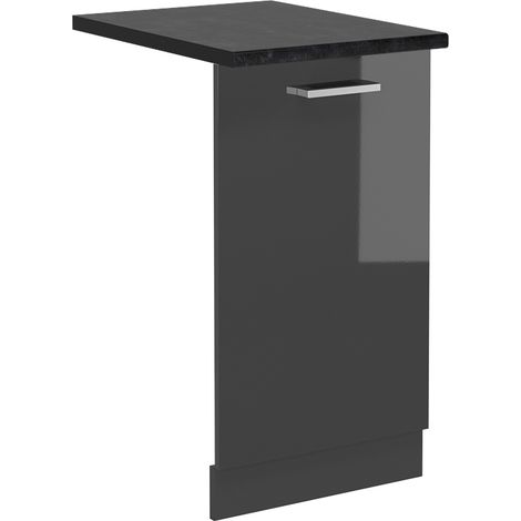 Tapa del lavavajillas R-Line, Antracita alto brillo, 45 cm , ET Antracita, Vicco