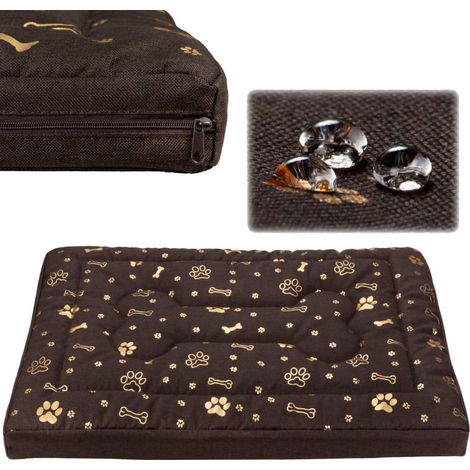 Panier pour chien, matelas pour chien, Welsti marron XL 130x90 (1/5)
