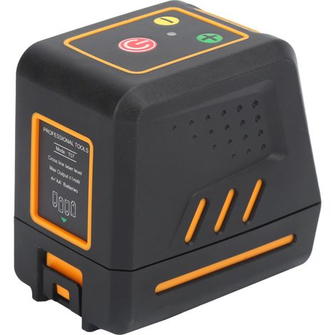 Niveau à bulle portable T07 à faisceau rouge IP54, mini niveau à bulle à 2 lignes pour la construction de murs (1/5)
