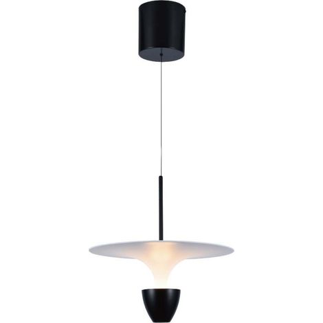 V-TAC 9W LED Kronleuchter Modernes Design 30300173cm Weiß Schwarz Warmweiß