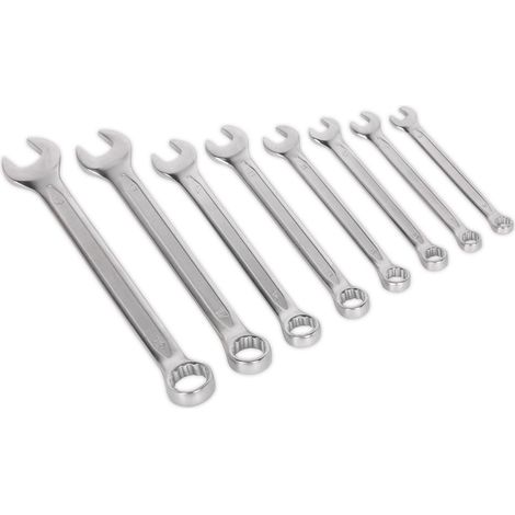 Sealey AK63252 Premier Combination Spanner Set 8pc