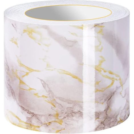 Frises Autocollantes DéCoratives Bordure De Papier Peint Frise Murale Adhesive Pour Cuisine, Salle De Bains,Chambre DéCoration Murale Fissure De Cendres 15cm X 500cm (1/5)