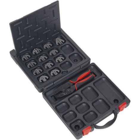 Sealey Ratchet Crimping Tool with Jaws and Storage Case AK3858COMBO (1/3)