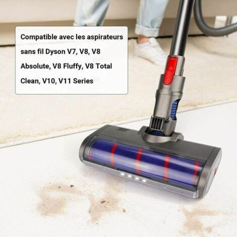 Brosse universelle de remplacement pour Dyson – Compatible V7, V8, V10, V11 – Rouleau nettoyant pour sols durs et tapis (1/5)