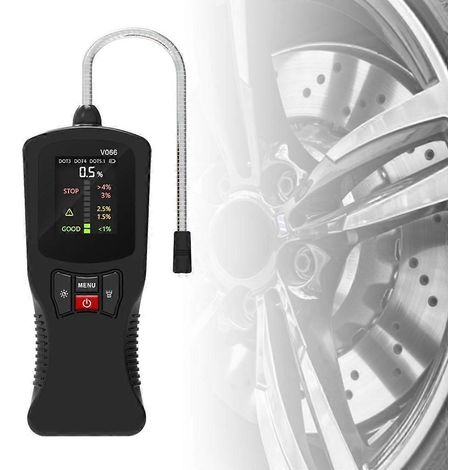 Testeur de liquide de frein DOT3 DOT4 DOT5.1 Indicateur Analyseur d'humidité pour liquide hydraulique (1/4)