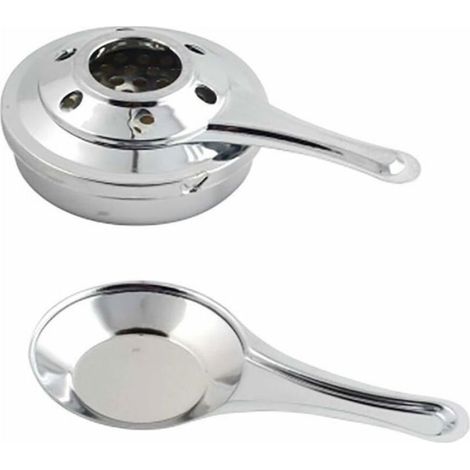 Brûleur à fondue 9 cm en acier inoxydable – Puissance élevée pour fondues et buffets – Montage sans outils (1/3)