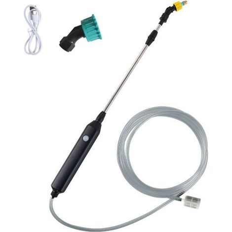 Pistola de agua a alta presión, chorro de energía, boquilla para manguera de lavadora de jardín, herramienta de limpieza de coches, pulverizador de agua, pistola de riego eléctrica para jardín, pulver (1/5)