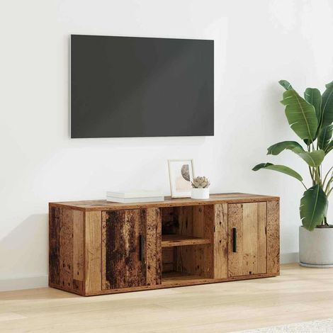 vidaXL  TV Cabinet  Old Wood 100 x 31.5 x 35 cm Engineered Wood
