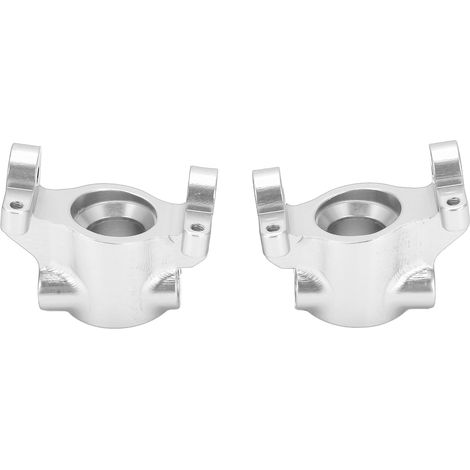 Jeu de porte-fusée avant en aluminium CNC pour Axial RBX10 Ryft 1/10, pièces de rechange argentées pour véhicule RC (1/5)