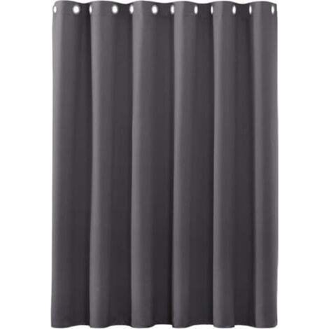 [JAMAIS UTILISÉ] Rideau Occultant Lot de 1, 132 x 160 cm Doux et Esthétiques Rideaux Occultant pour Salon et Chambre Décoration Maison Lavable pour Chambre Salon, Gris Foncé (1/4)