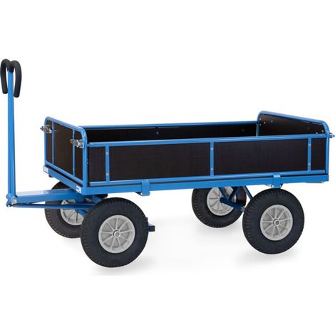 fetra Chariot à plateaux 6455P bleu poudré 60 × 60 mm surface de chargement