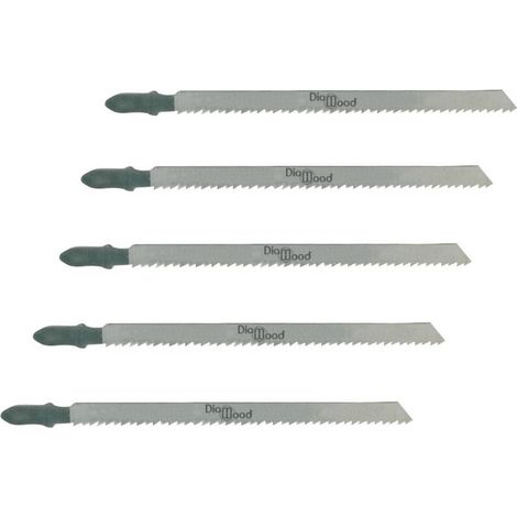 5 Lames Scie Sauteuse Universelle CV Lu. 110 x 2 mm TPI - Affûtée Dépoulliée - Coupe de Bois/PVC Fine et Précise - Diamwood