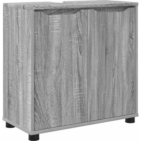Maison Exclusive - Armoire de lavabo de salle de bain Gris Sonoma 60 x 30 x 60 cm (1/5)