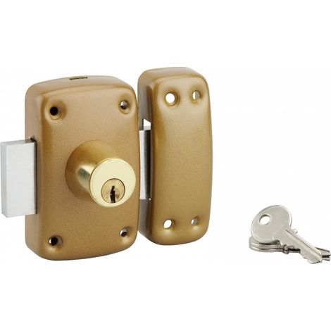 Verrou 9014 à double entrée – Cylindre Ø23mm x 45mm – 3 clés – Sécurisation renforcée pour portes d'entrée – SP