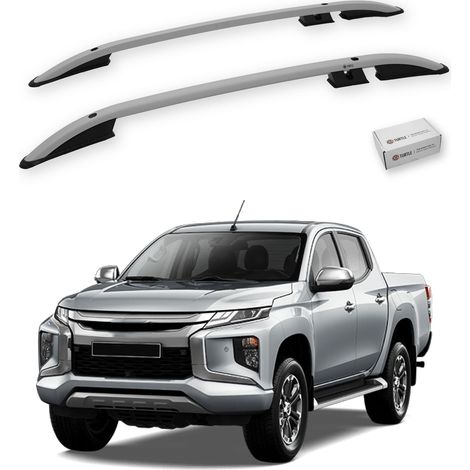 TURTLE kompatibel mit Mitsubishi L200 (Mk5) 2015-2025 Dachreling Crown Grau (1/5)