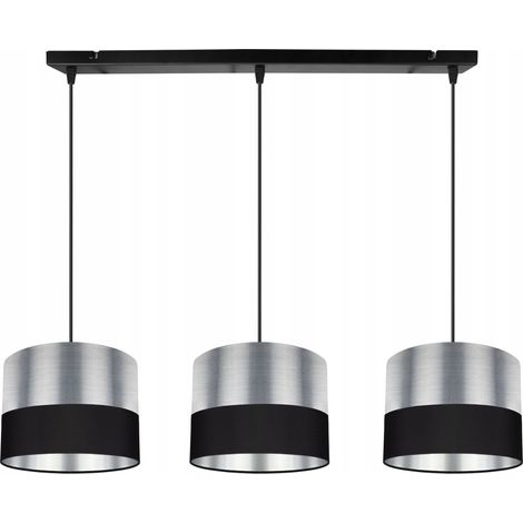 LÁMPARA DE TECHO COLGANTE CROMADA PANTALLA LED (1/5)