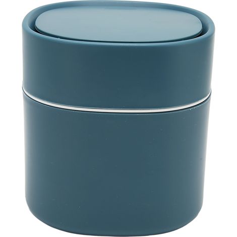 Poubelle de bureau/comptoir avec couvercle à pression, contrôle des odeurs, capacité 2 L, petite poubelle moderne pour voiture/cuisine (1/5)
