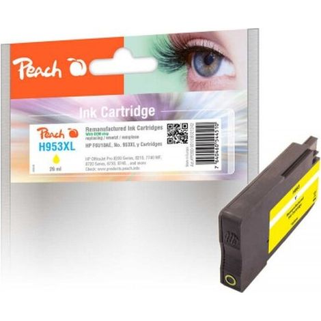 Peach Patrone HP Nr.953XL yellow mit OEM Chip remanufactured (PI300-931)