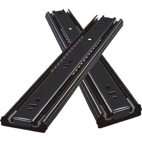 Coulisses de tiroir à deux sections, rails coulissants pour armoires (1/5)