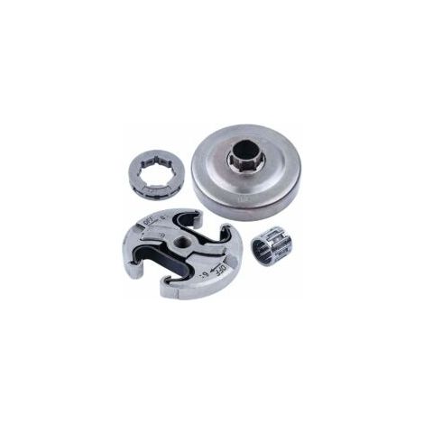 Conjunto de tambor de embrague de 325"-7T, piñón de embrague, llanta y kit de rodamientos de agujas para motosierra Husqvarna 340 345 346XP 350 351 353 445 450 E - Crezuo (1/4)