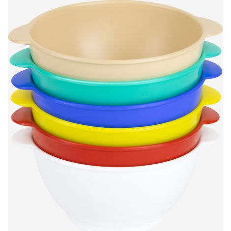 Bols avec anses 50 cl - lot de 6 - couleurs HACCP - Gilac (1/2)