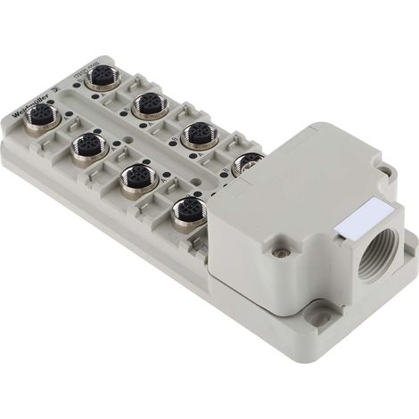 Répartiteur pour capteurs/actionneurs Weidmuller série SAI, 8 ports , M12 ( Prix pour 1 )