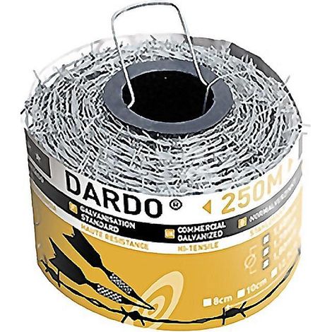 Alambre Espino DARDO RO250 MT 1.60 x 1.4mm Mor-Riv Distancia 15