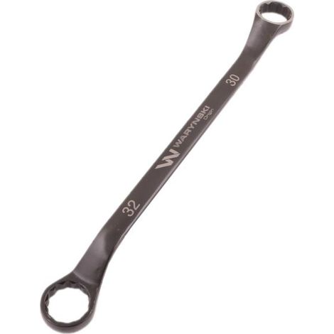 Ringschlüssel mit versetzter Achse 30 x 32 mm. CrV-Standard ASME B107.9 Waryński (1/2)