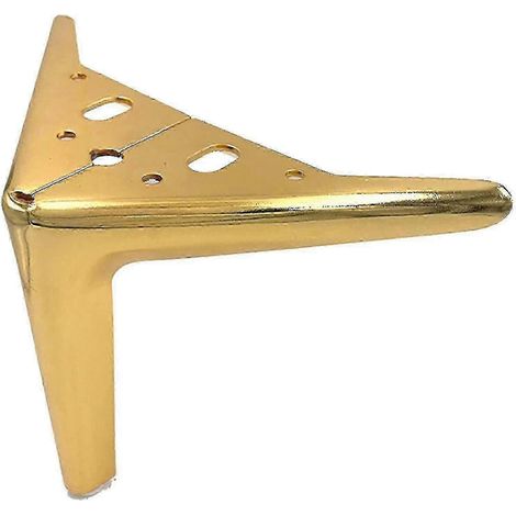 Pieds de meubles (ensemble de 4 pièces) : pieds de canapé de style européen, pieds de télévision, pieds de table, pieds de meuble-lavabo, dorés, 18 cm. (1/5)