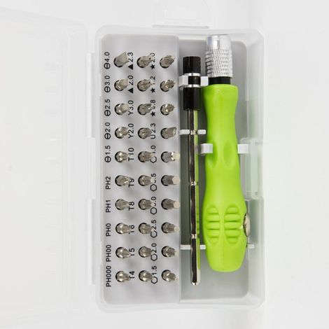 32-in-1 Multifunktions-Handschraubendreher-Set zur Reparatur und Demontage von Mobiltelefonen, Computern und Elektronikprodukten (siehe Abbildung) – Einheitsgröße (1/5)