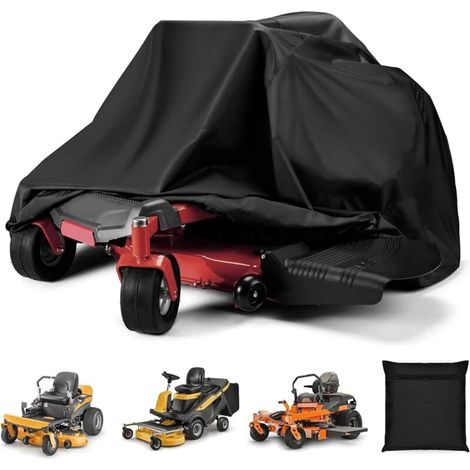Lawn Mower Cover, Waterproof Tractor Cover, 71.65x43.7x45.67 inches Heavy Duty Protection Storage Accessories for Rain, Mowing, Garden, Garage and Outdoor Equipment Care (1/5)