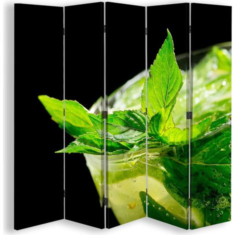 Paravento bilaterale, Menta rinfrescante - 180x170 (1/5)